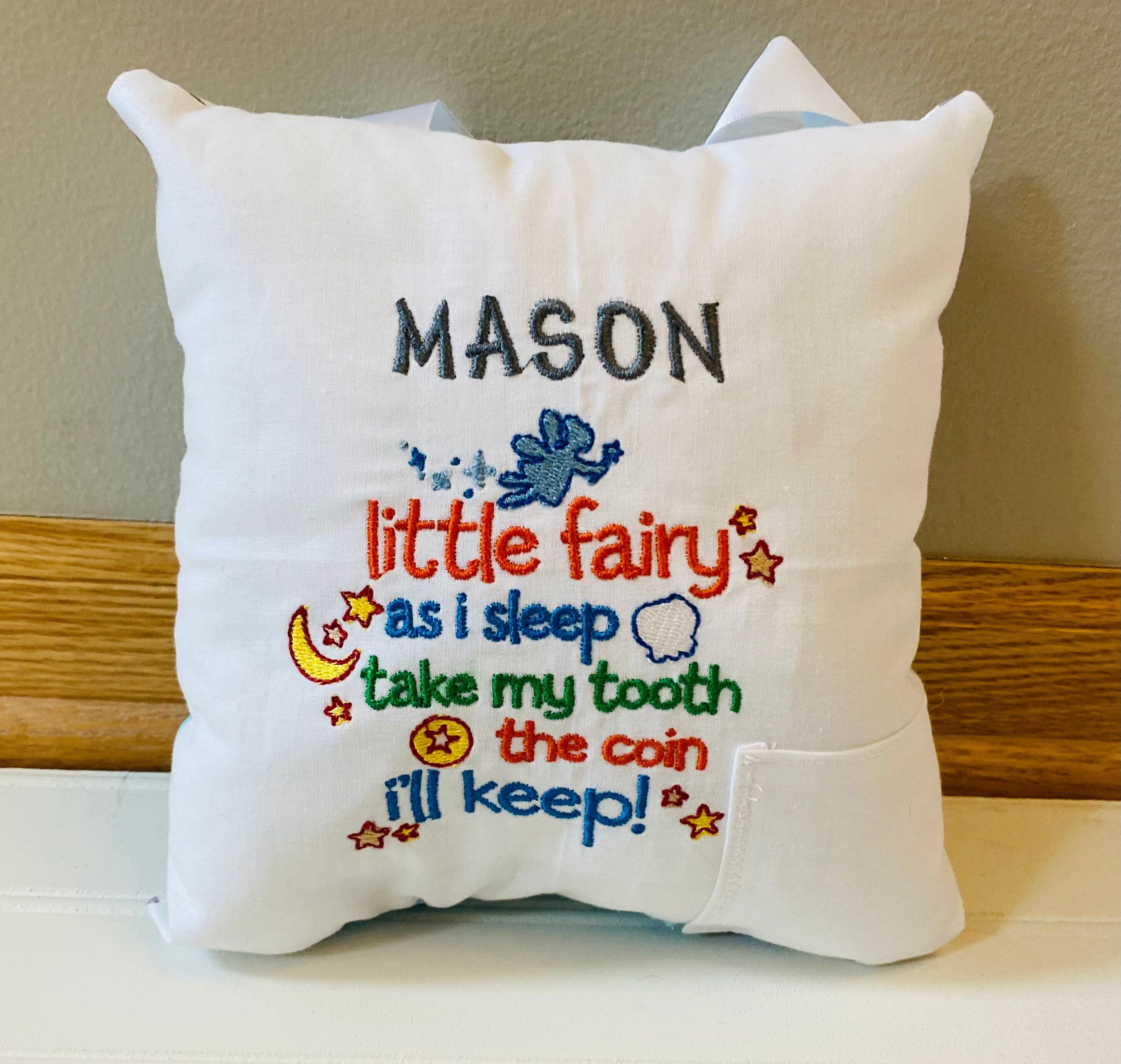 Tooth fairy 2024 pillow personalized